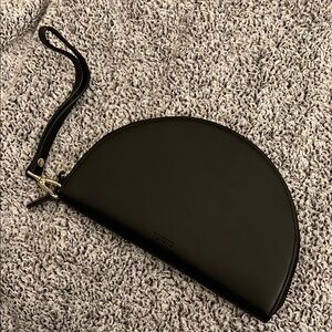 Poketo Black Half-Moon Wristlet